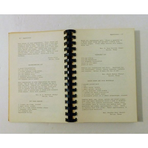 Cooking For Dimes March of Dimes Cookbook 1st Edition 1972 Dallas PB Spiral - Picture 6 of 8